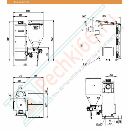 Автоматический котел Cuba 40 (Zota) 40 кВт
