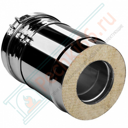 Труба V50R телескопическая с изол L=260-380 (AISI-321/0,8-AISI-304/0,5) d-115/215 (Вулкан-Cerablanket)