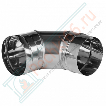 Отвод 90° без изол (НЕРЖ-321/0,8) d-250 (Дымок-Lux)