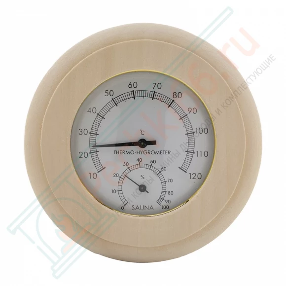 Термогигрометр ТН-10-L липа, круг (212F) в Тюмени