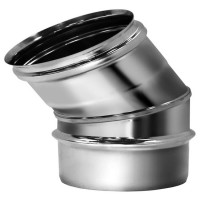 Отвод одностенный 30° (AISI-321/0,5мм) d-150 (Вулкан)