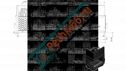 Чугунная топка Zuzia left BS (Kratki)