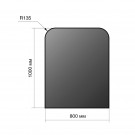 Притопочный лист 1000*800*2 R135, чёрный, 2мм (Везувий)