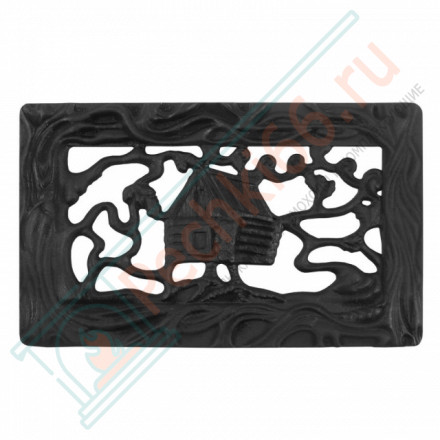 Решетка чугунная вентиляционная РВ-1 "Избушка на курьих ножках" (Рубцовск-Литком)