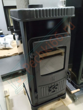 Чугунная печь Dora 8 N, зеленая (Plamen) до 144 м3