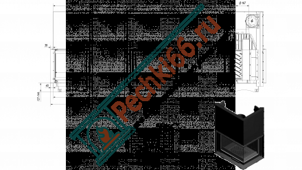 Чугунная топка Zuzia right BS guillotine (Kratki)