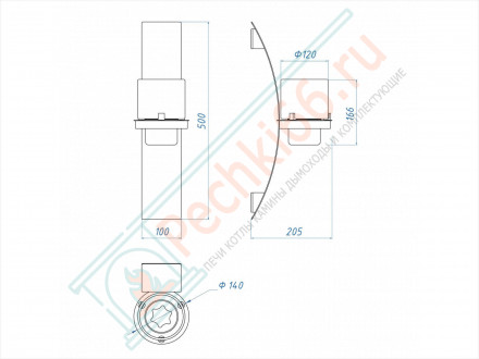 Биокамин Олимпус D чёрный (LuxFire)